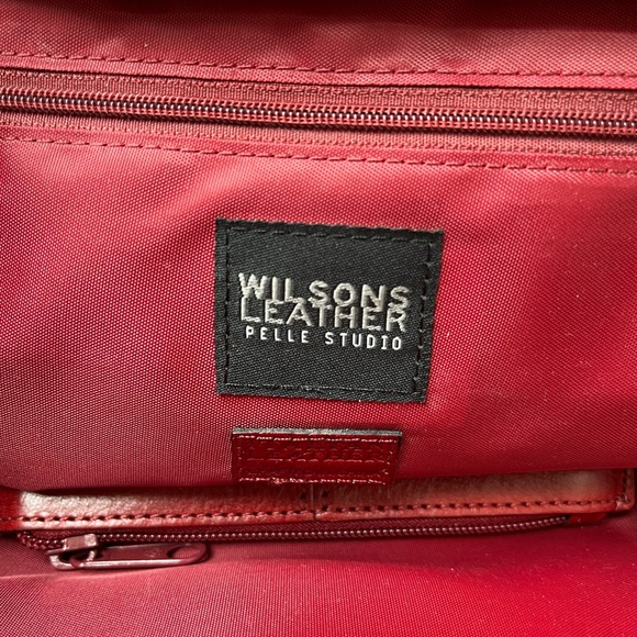 Wilson’s leather red tote, excellent condition ❗️ - Picture 5 of 9